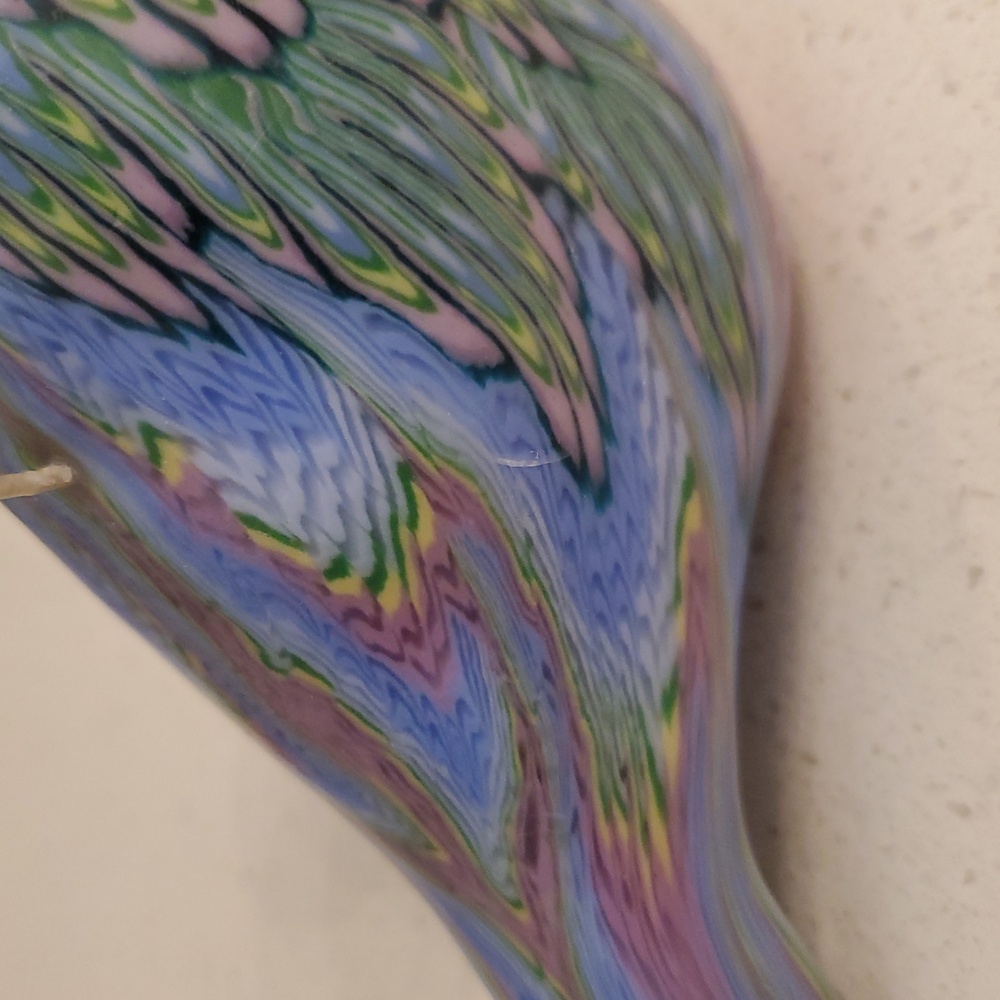 Handmade Vintage Rainbow Bird Candle - Picture 6 of 11